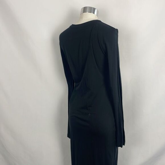 James Perse Black Button Front Long Dress - Picture 4 of 6
